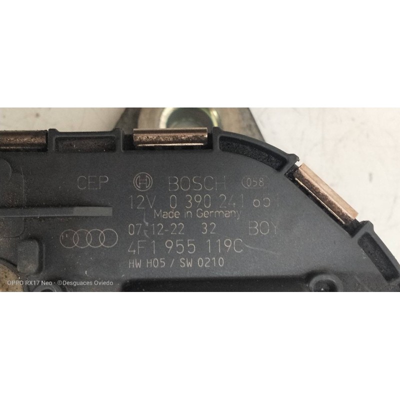 Recambio de motor limpia delantero para audi a6 berlina (4f2) 2.0 tfsi referencia OEM IAM 0390241651 4F1955119C 4F1955023J 