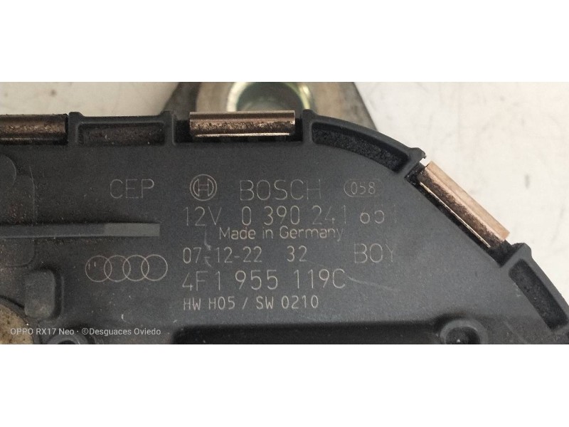 Recambio de motor limpia delantero para audi a6 berlina (4f2) 2.0 tfsi referencia OEM IAM 0390241651 4F1955119C 4F1955023J 