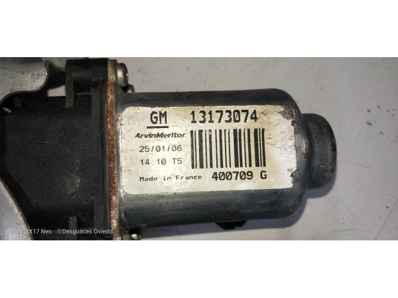 Recambio de elevalunas delantero derecho para opel corsa c blue line referencia OEM IAM 13173074  3P