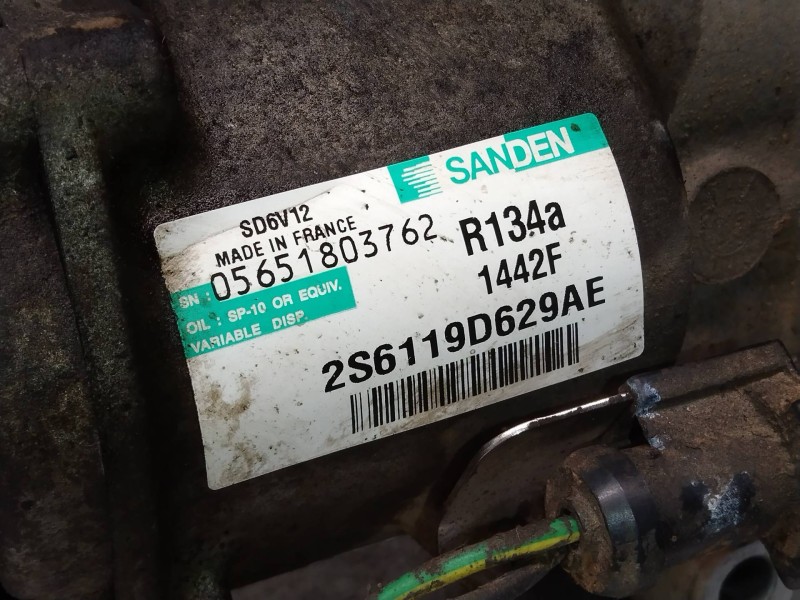 Recambio de compresor aire acondicionado para ford fiesta (cbk) futura referencia OEM IAM SD6V121442F 2S6119D629AE 