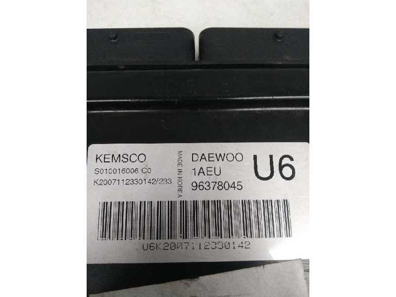 Recambio de centralita motor uce para daewoo nubira berlina 1.6 cat referencia OEM IAM 96378045 S010016006C0 1AEU U6