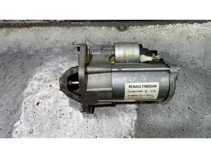 Recambio de motor arranque para dacia duster ii comfort referencia OEM IAM 233003759R 0001170647 