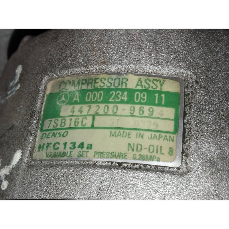 Recambio de compresor aire acondicionado para mercedes clase e (w210) berlina diesel 300 turbodiesel (210.025) referencia OEM IA