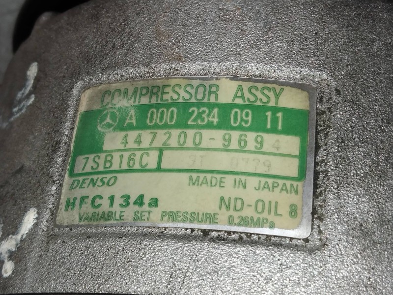 Recambio de compresor aire acondicionado para mercedes clase e (w210) berlina diesel 300 turbodiesel (210.025) referencia OEM IA