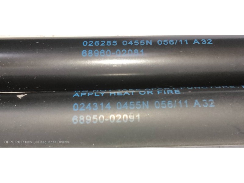 Recambio de amortiguadores maletero / porton para toyota auris active referencia OEM IAM 6896002081 6895002081 