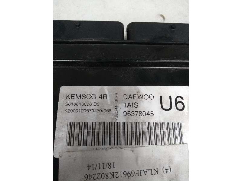 Recambio de centralita motor uce para daewoo nubira berlina 1.6 cat referencia OEM IAM S010016006D0 96378045 4R 1AIS U6