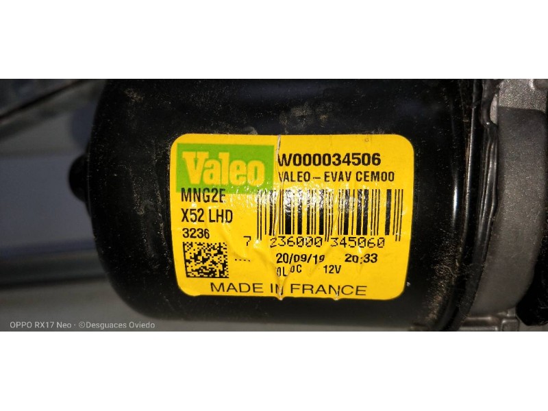 Recambio de motor limpia delantero para dacia duster ii comfort referencia OEM IAM W000031629 288004410R W000034506 