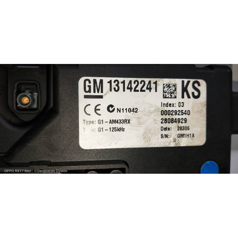 Recambio de caja reles / fusibles para opel corsa d cmon referencia OEM IAM 13142241 28084929 