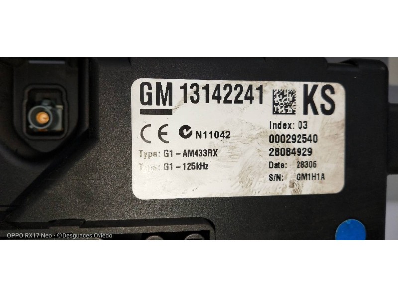 Recambio de caja reles / fusibles para opel corsa d cmon referencia OEM IAM 13142241 28084929 