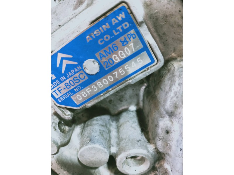 Recambio de caja cambios para citroen c6 básico referencia OEM IAM 20GG07 TF80SC AM6 06F380075545 AUTOMAT