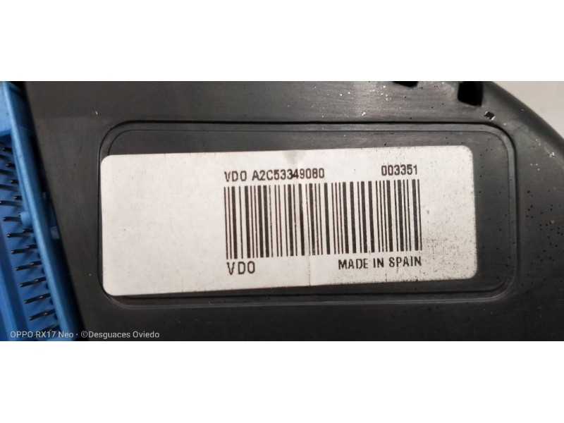 Recambio de cuadro instrumentos para seat ibiza sc (6j1) 1.9 tdi referencia OEM IAM 6J0920801A A2C53349080 