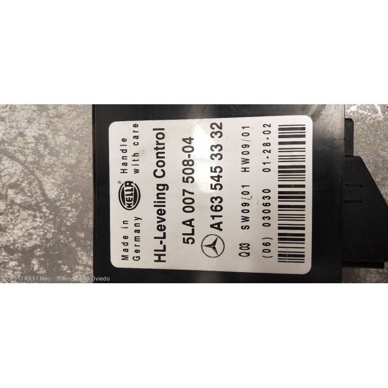 Recambio de modulo electronico para mercedes clase m (w163) 270 cdi (163.113) referencia OEM IAM A1635453332 5LA00750804 