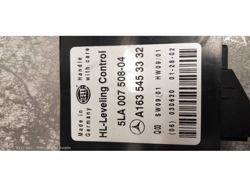 Recambio de modulo electronico para mercedes clase m (w163) 270 cdi (163.113) referencia OEM IAM A1635453332 5LA00750804 