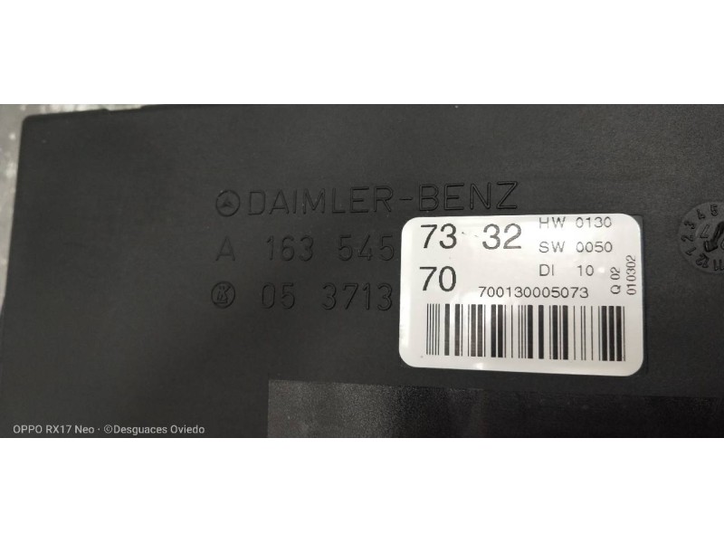 Recambio de modulo electronico para mercedes clase m (w163) 270 cdi (163.113) referencia OEM IAM A1635457332  