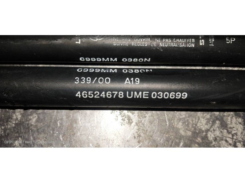 Recambio de amortiguadores maletero / porton para fiat punto berlina (188) 1.9 d (i) referencia OEM IAM 46524678  