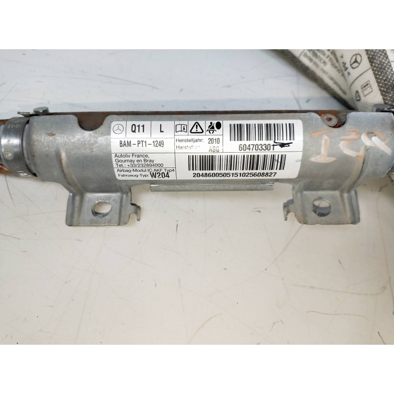 Recambio de airbag cortina delantero izquierdo para mercedes clase c (w204) berlina c 220 cdi blueefficiency (204.002) referenci