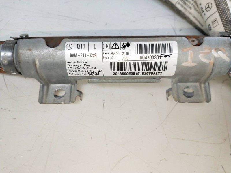 Recambio de airbag cortina delantero izquierdo para mercedes clase c (w204) berlina c 220 cdi blueefficiency (204.002) referenci