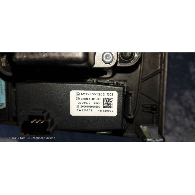 Recambio de mando multifuncion para mercedes clase e (w212) lim. e 220 bluetec 4matic (212.011) referencia OEM IAM A2129051202 A
