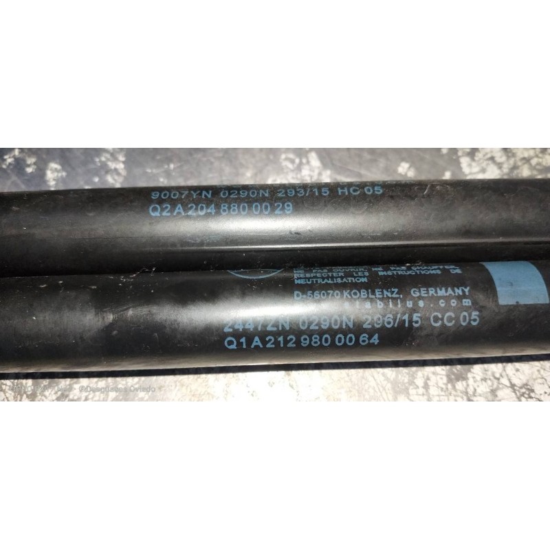 Recambio de amortiguadores capo para mercedes clase e (w212) lim. e 220 bluetec 4matic (212.011) referencia OEM IAM A2048800029 