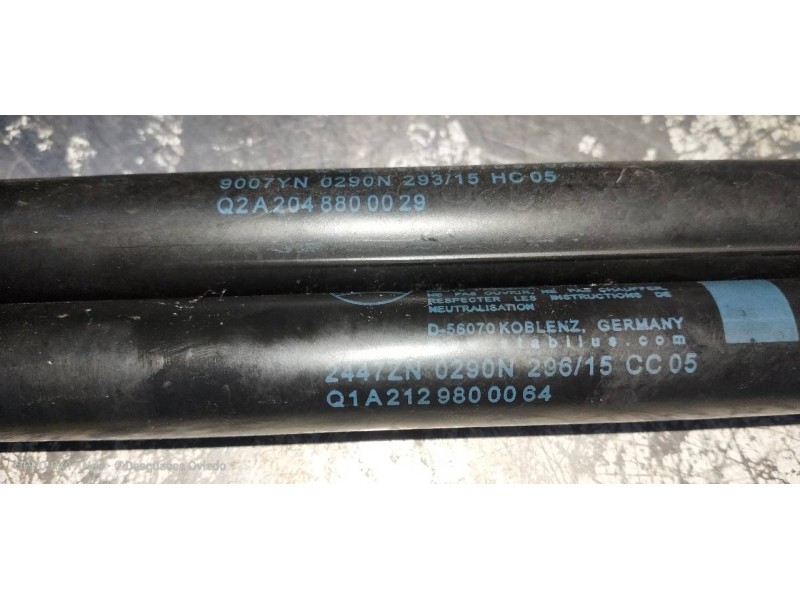 Recambio de amortiguadores capo para mercedes clase e (w212) lim. e 220 bluetec 4matic (212.011) referencia OEM IAM A2048800029 