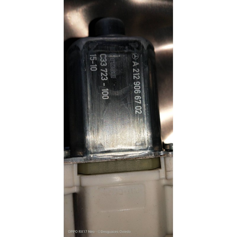Recambio de elevalunas delantero derecho para mercedes clase e (w212) lim. e 220 bluetec 4matic (212.011) referencia OEM IAM A21