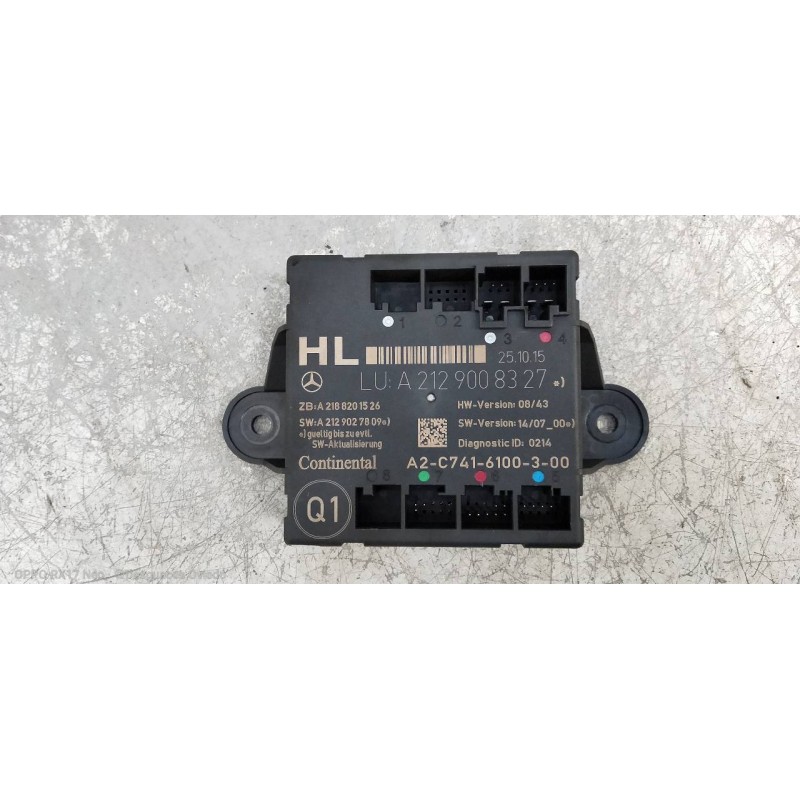 Recambio de modulo electronico para mercedes clase e (w212) lim. e 220 bluetec 4matic (212.011) referencia OEM IAM A2129008327 A