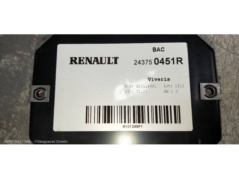 Recambio de modulo electronico para renault zoe bose referencia OEM IAM 243750451R  