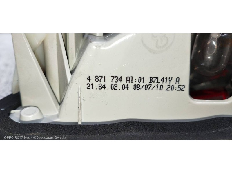 Recambio de piloto trasero derecho interior para bmw serie 3 berlina (e90) 320d referencia OEM IAM    Recambio de piloto trasero derecho interior para bmw serie 3 berlina (e90) 320d referencia OEM IAM