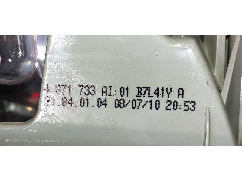 Recambio de piloto trasero izquierdo interior para bmw serie 3 berlina (e90) 320d referencia OEM IAM 4871733AI01   Recambio de piloto trasero izquierdo interior para bmw serie 3 berlina (e90) 320d referencia OEM IAM 4871733AI01