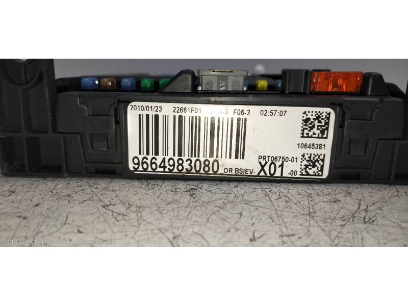 Recambio de caja reles / fusibles para peugeot 207 sport referencia OEM IAM 9664983080 BSIEVX0100 