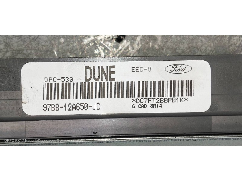 Recambio de centralita motor uce para ford mondeo berlina (gd) clx referencia OEM IAM 97BB12A650JC DC7FT2BBPB1K 