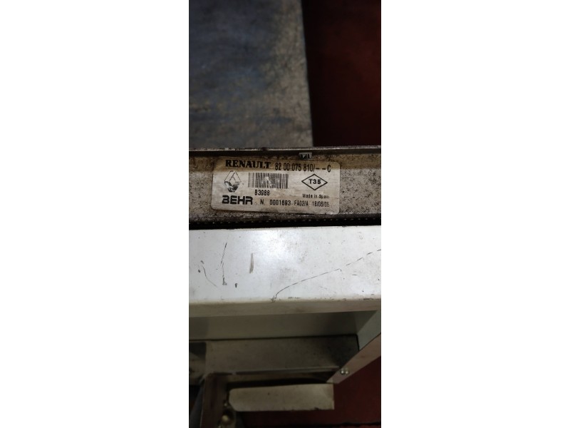 Recambio de intercooler para renault laguna ii (bg0) confort authentique referencia OEM IAM   