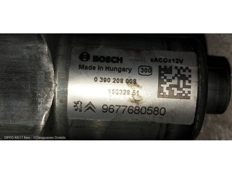 Recambio de motor limpia trasero para peugeot 308 allure referencia OEM IAM 9677680580 0390208008 