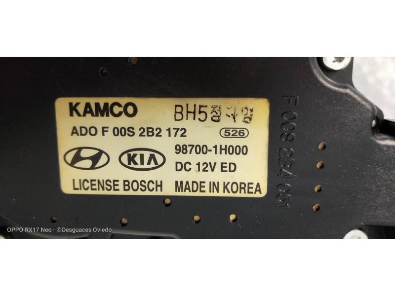 Recambio de motor limpia trasero para kia cee´d active referencia OEM IAM 987001H000 F00S2B2172 