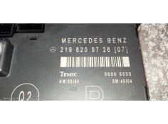 Recambio de modulo electronico para mercedes clase cls (w219) 320 cdi (219.322) referencia OEM IAM 2198200726   2