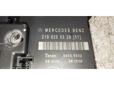 Recambio de modulo electronico para mercedes clase cls (w219) 320 cdi (219.322) referencia OEM IAM 2198200326   2
