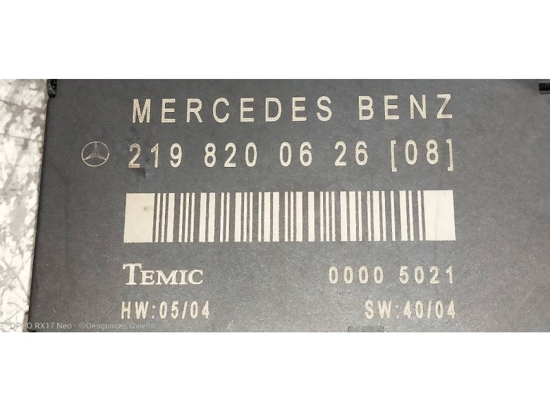 Recambio de modulo electronico para mercedes clase cls (w219) 320 cdi (219.322) referencia OEM IAM 2198200626  