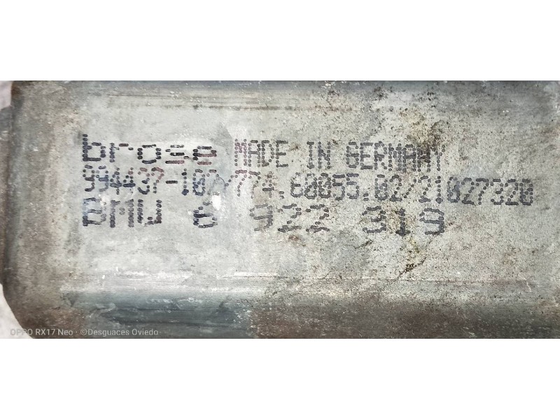 Recambio de elevalunas trasero izquierdo para bmw serie 5 berlina (e60) 520d referencia OEM IAM 6922319  