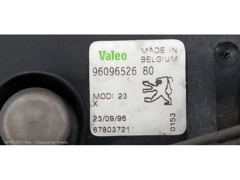 Recambio de faro antiniebla izquierdo para peugeot 306 berlina 3/4/5 puertas (s2) xs referencia OEM IAM   