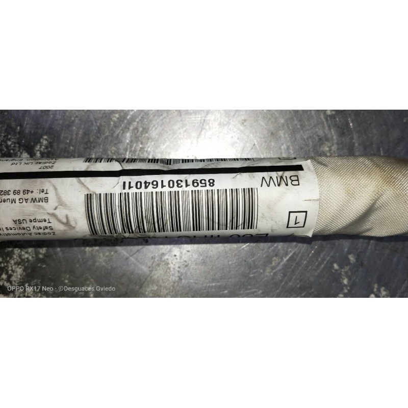 Recambio de airbag cortina delantero derecho para bmw serie 5 berlina (e60) 520d referencia OEM IAM 85913016401  
