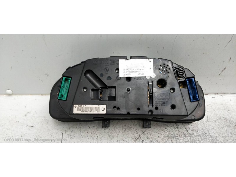 Recambio de cuadro instrumentos para volkswagen passat berlina (3b3) v6 tdi executive referencia OEM IAM 3B0920847AX 11028019900