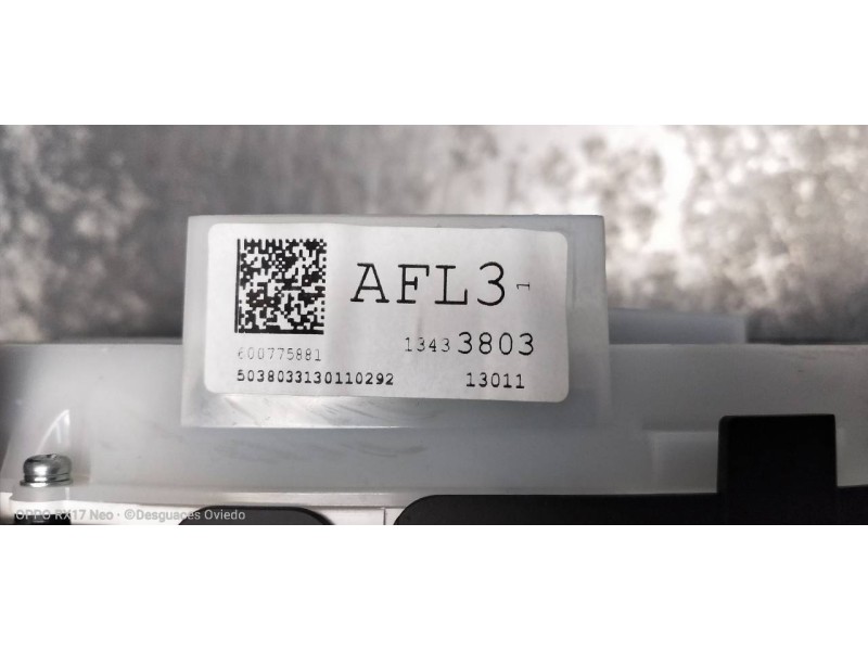 Recambio de cuadro instrumentos para opel astra j lim. sportive referencia OEM IAM 13433803  