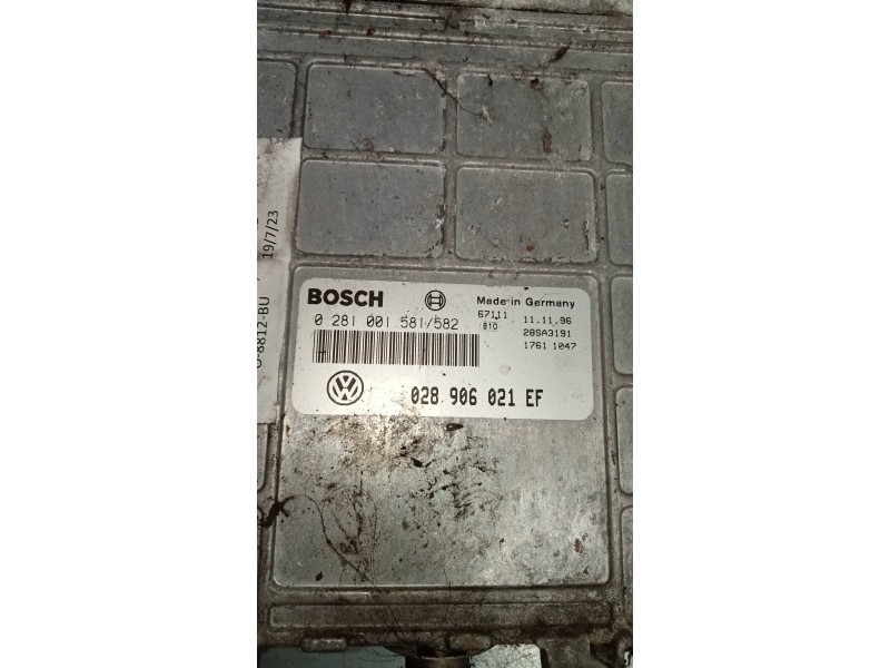 Recambio de centralita motor uce para seat toledo (1l) 1.9 tdi referencia OEM IAM 0281001581 028906021EF 