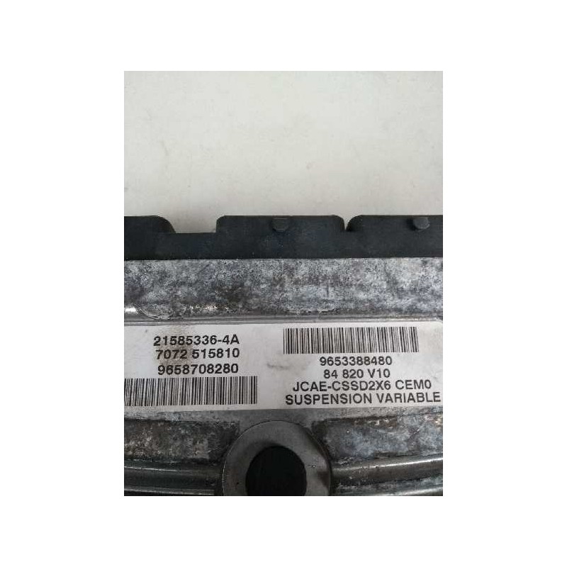 Recambio de centralita suspension para citroen c6 2.7 v6 hdi fap cat (uhz / dt17ted4) referencia OEM IAM 9658708280 9653388480 2