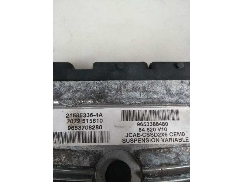 Recambio de centralita suspension para citroen c6 2.7 v6 hdi fap cat (uhz / dt17ted4) referencia OEM IAM 9658708280 9653388480 2