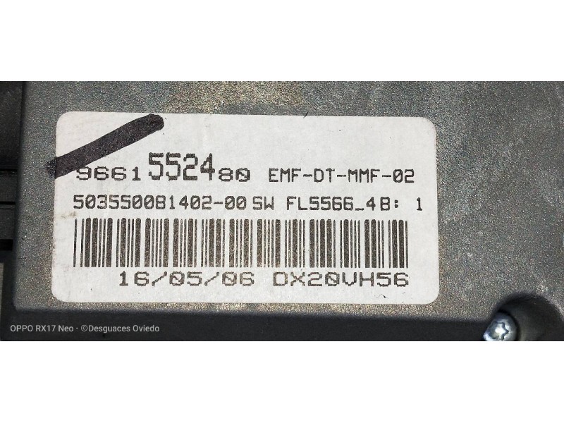 Recambio de pantalla multifuncion para citroen c6 básico referencia OEM IAM 9661552480  