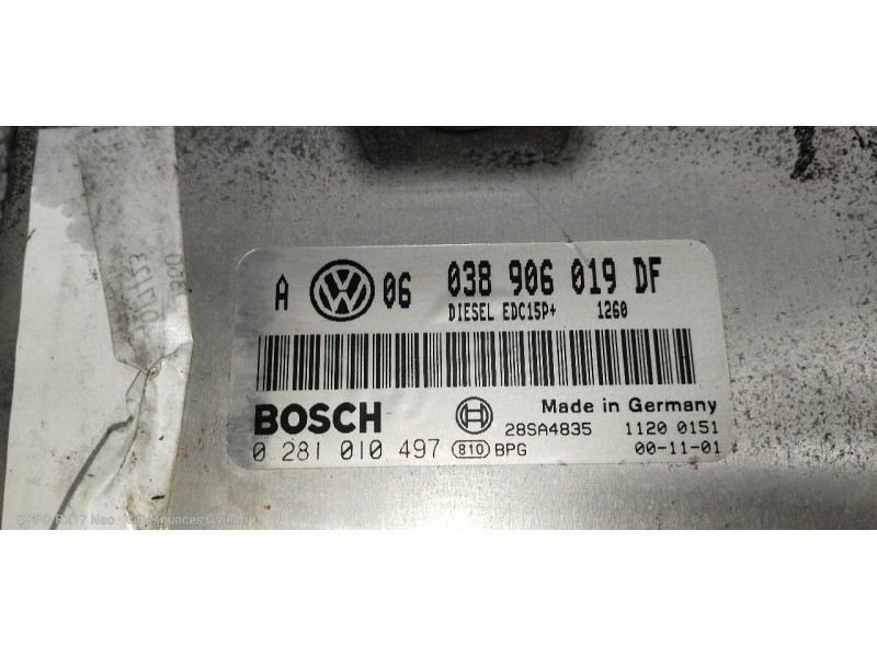 Recambio de centralita motor uce para volkswagen golf iv berlina (1j1) conceptline referencia OEM IAM 0281010497 038906019DF 