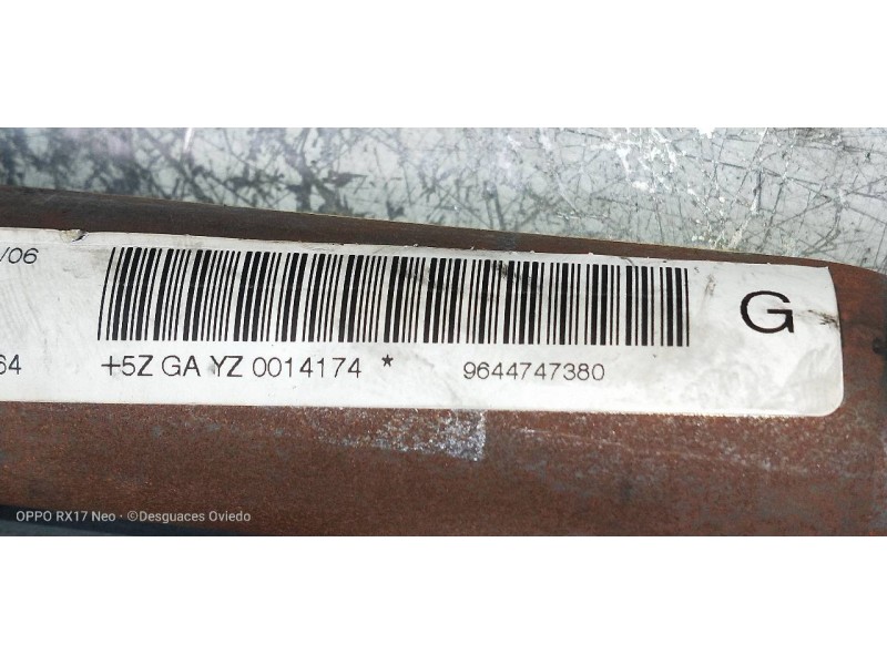 Recambio de airbag cortina delantero izquierdo para citroen c6 básico referencia OEM IAM 9644747380  