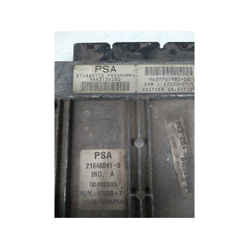 Recambio de centralita motor uce para citroen saxo 1.4 referencia OEM IAM 9643134280 963770598006 216460410 S200021