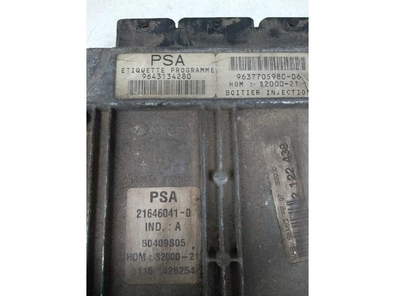 Recambio de centralita motor uce para citroen saxo 1.4 referencia OEM IAM 9643134280 963770598006 216460410 S200021
